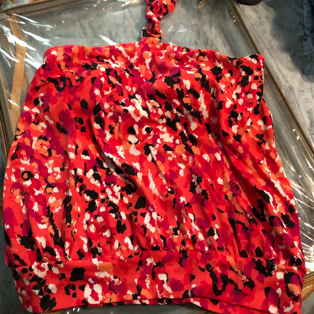 Womens red tankini